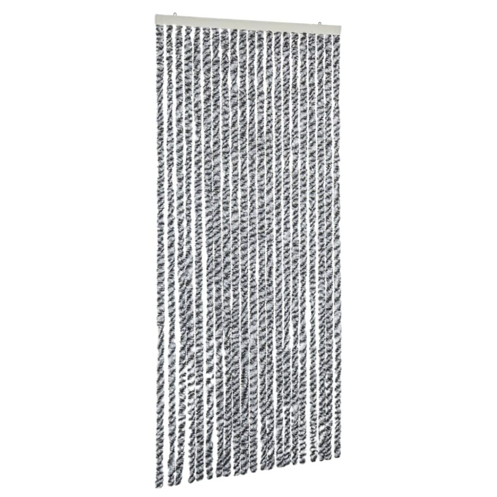 vidaXL Σήτα Εντόμων Γκρι/Μαύρη/Λευκή 90x200 εκ. από Σενίλ
