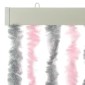 vidaXL Σήτα Εντόμων Ασημί Γκρι / Ροζ 90 x 200 εκ. από Σενίλ