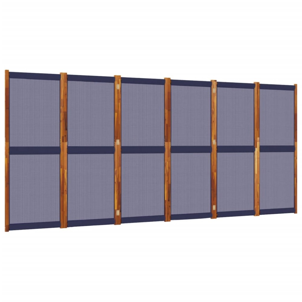 vidaXL Διαχωριστικό Δωματίου με 6 Πάνελ Σκούρο Μπλε 420 x 180 εκ.