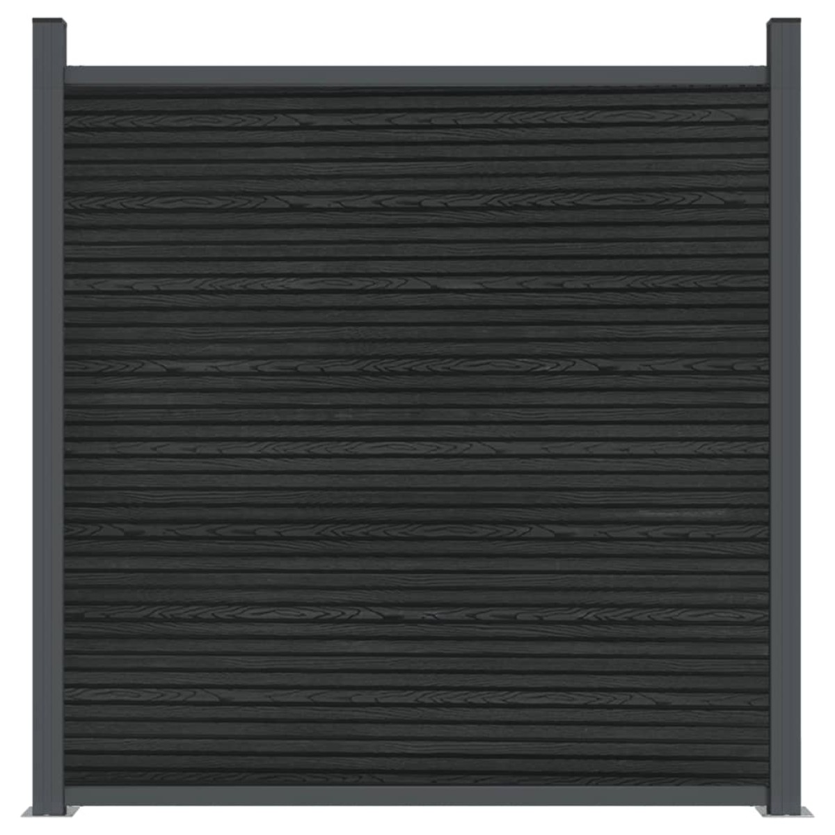vidaXL Πάνελ Περίφραξης με 2 Στύλους Γκρι 180 x 186 εκ. από WPC