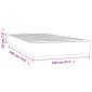 vidaXL Στρώμα με Pocket Springs Μαύρο 120x190x20 εκ. Υφασμάτινο