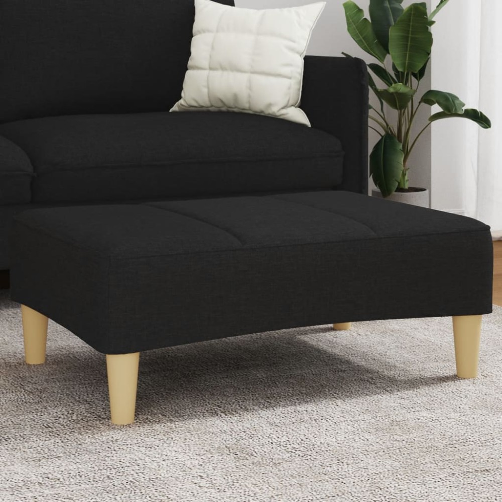 vidaXL Υποπόδιο Μαύρο 77x55x31 εκ. Υφασμάτινο