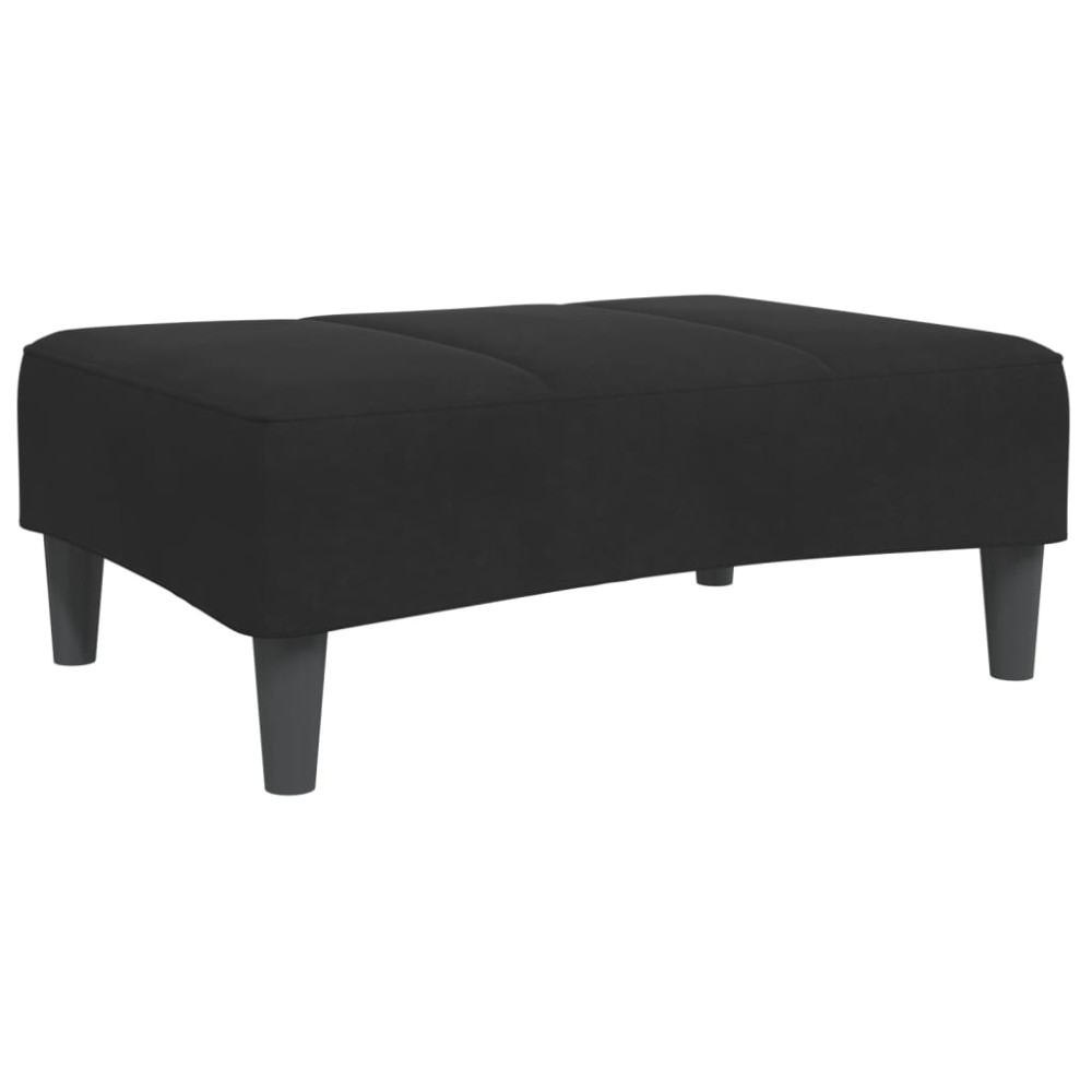 vidaXL Υποπόδιο Μαύρο 77x55x31 εκ. Βελούδινο