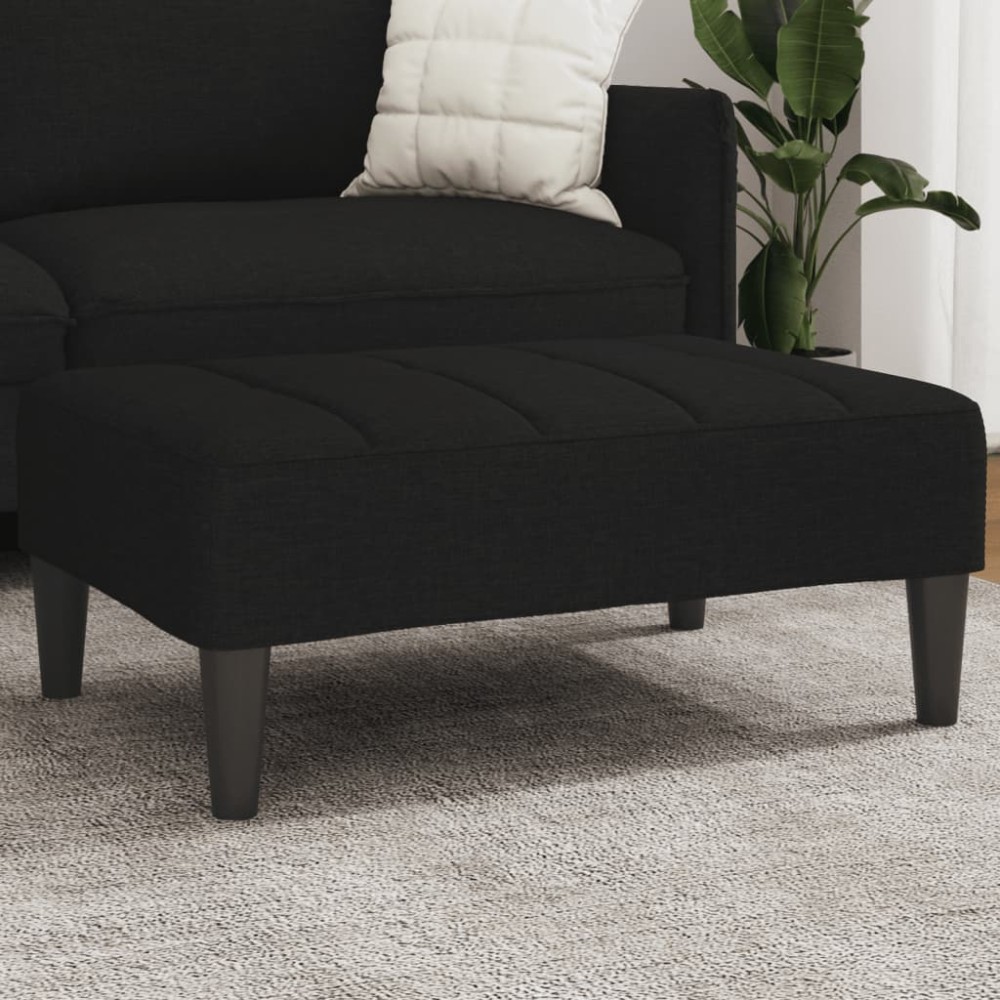 vidaXL Υποπόδιο Μαύρο 77x55x31 εκ. Υφασμάτινο