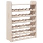 vidaXL Ραφιέρα Κρασιών με Επάνω Σανίδα 67,5x25x87εκ. Μασίφ Ξύλο Πεύκου
