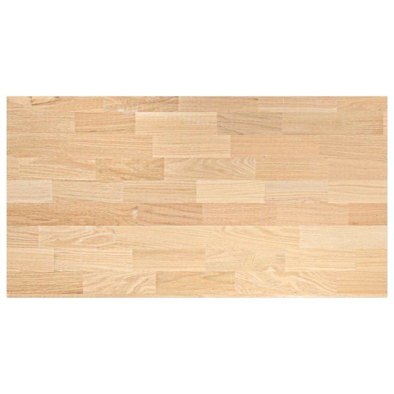 vidaXL πάγκος εργασίας κουζίνας 120x63,5x2,7 εκ. στερεό δρυς ορθογώνιο