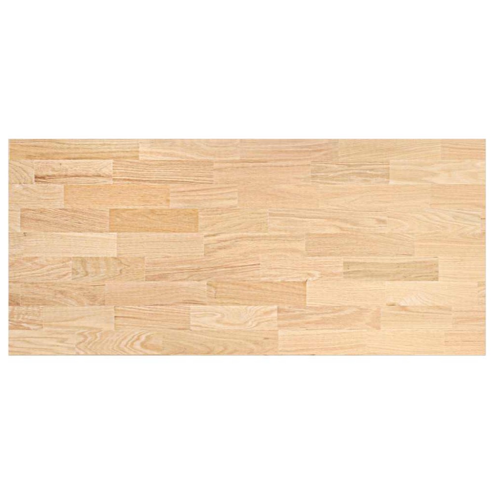 vidaXL πάγκος εργασίας κουζίνας 140x63,5x2,7 εκ. στερεό δρυς ορθογώνιο