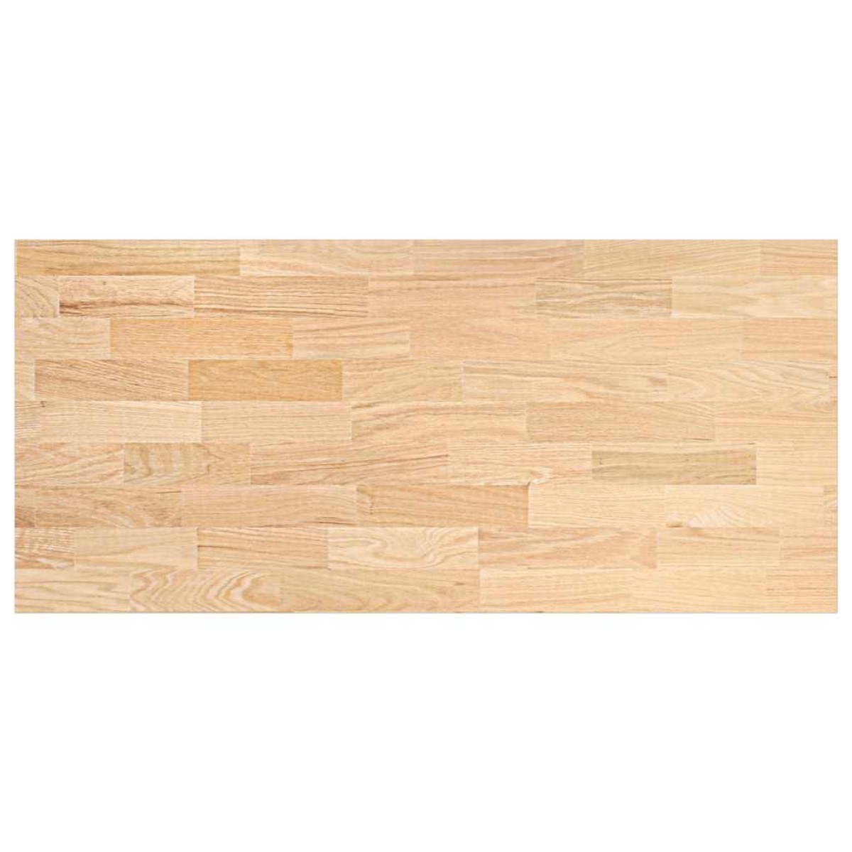 vidaXL πάγκος εργασίας κουζίνας 140x63,5x2,7 εκ. στερεό δρυς ορθογώνιο