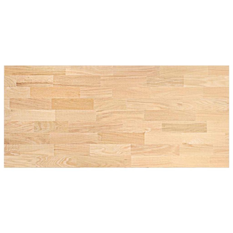 vidaXL πάγκος εργασίας κουζίνας 140x63,5x2,7 εκ. στερεό δρυς ορθογώνιο