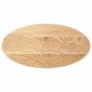 vidaXL Επιτραπέζια επιφάνεια 80x40x2 cm μασίφ ξύλο δρυς οβάλ