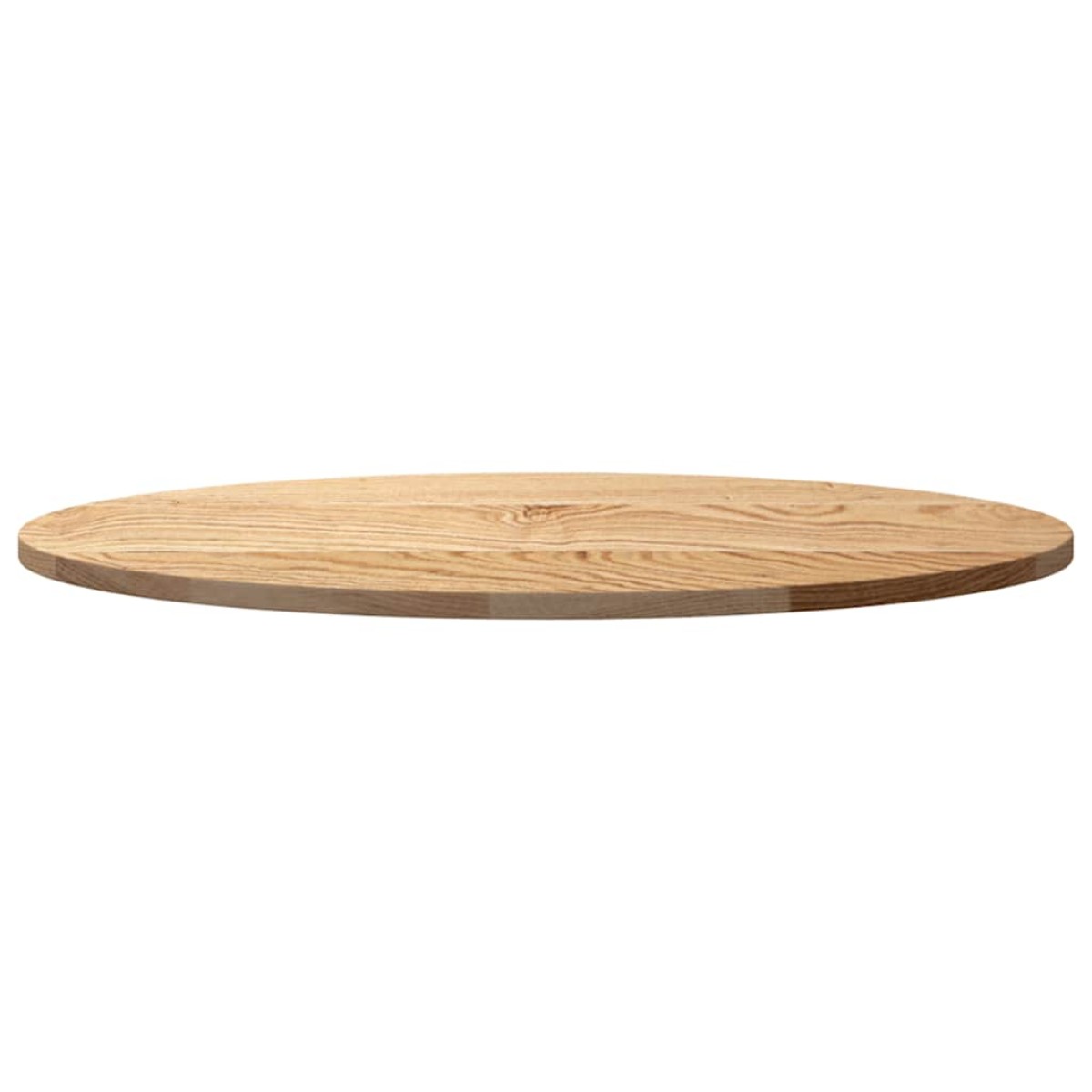 vidaXL Επιτραπέζια επιφάνεια 80x40x2 cm μασίφ ξύλο δρυς οβάλ