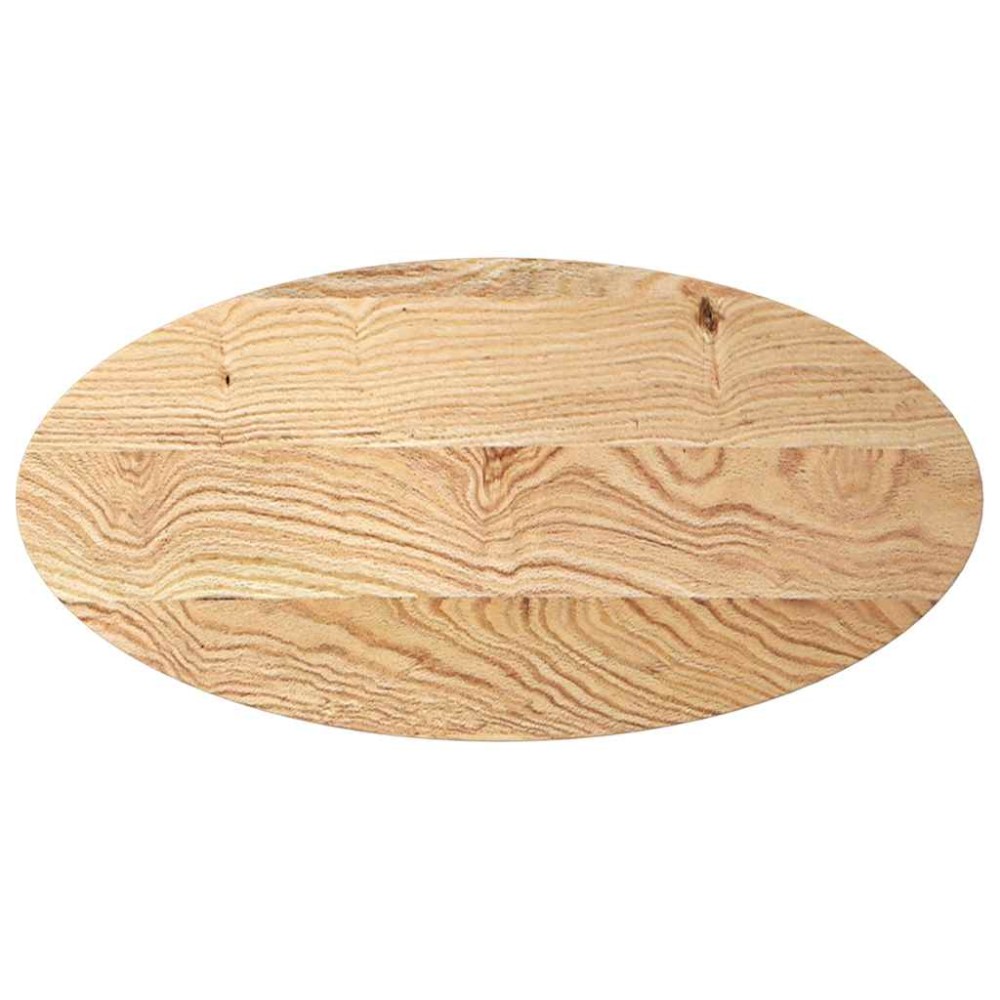 vidaXL Επιτραπέζια επιφάνεια 100x50x2 cm μασίφ ξύλο δρυς οβάλ