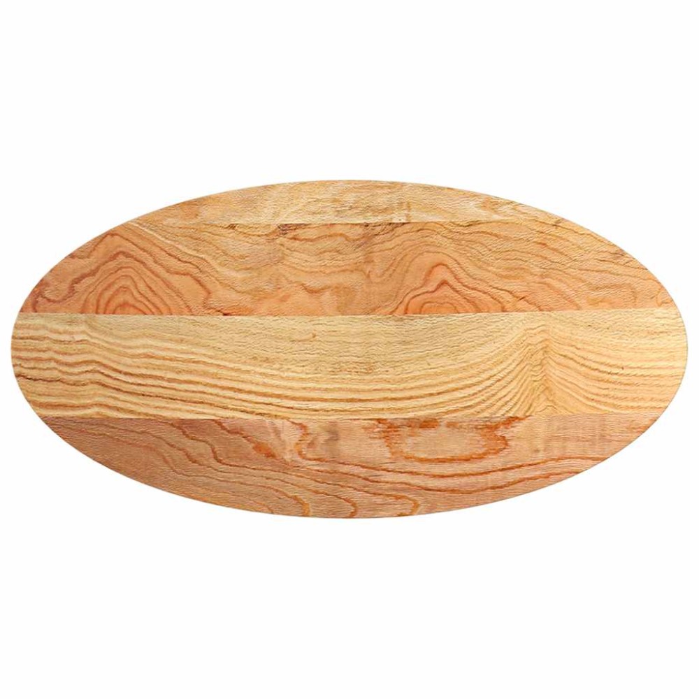 vidaXL Επιτραπέζια επιφάνεια Ανοιχτό Καφέ 120x60x2 εκ. Ξύλο Δρυός Οβάλ