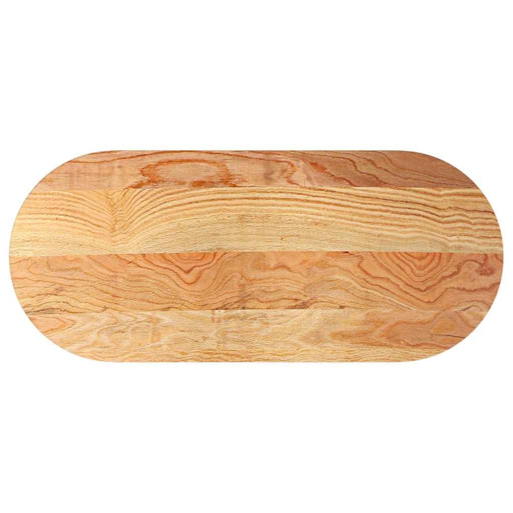 vidaXL Επιτραπέζια επιφάνεια Ανοιχτό Καφέ 140x60x2 εκ. Ξύλο Δρυός Οβάλ