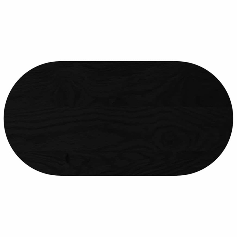 vidaXL Επιτραπέζια επιφάνεια Σκούρο Καφέ 80x40x2 εκ. Ξύλο Δρυός Οβάλ