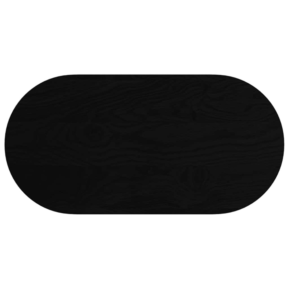 vidaXL Επιτραπέζια επιφάνεια Σκούρο Καφέ 100x50x2 εκ. Ξύλο Δρυός Οβάλ