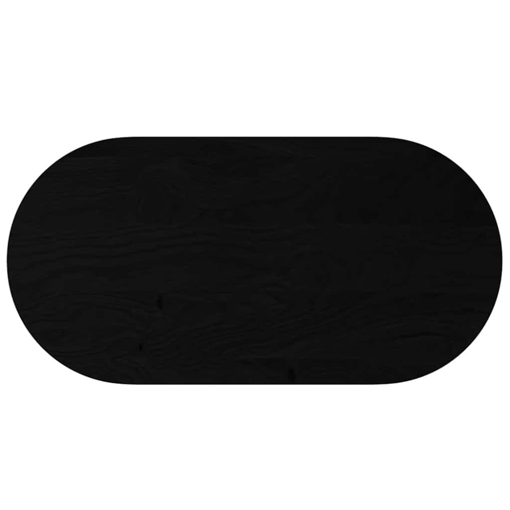 vidaXL Επιτραπέζια επιφάνεια Σκούρο Καφέ 120x60x2 εκ. Ξύλο Δρυός Οβάλ