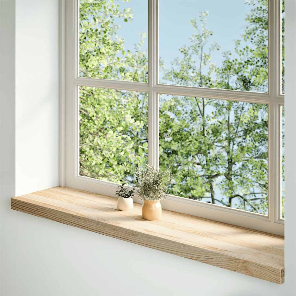 vidaXL Περβάζια παραθύρων 2 τεμ. 120x30x2 εκ. Ακατέργαστο Μασίφ Δρυός