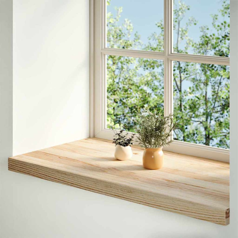 vidaXL Περβάζια παραθύρων 2 τεμ. 90x40x2 εκ. Ακατέργαστο Μασίφ Δρυός