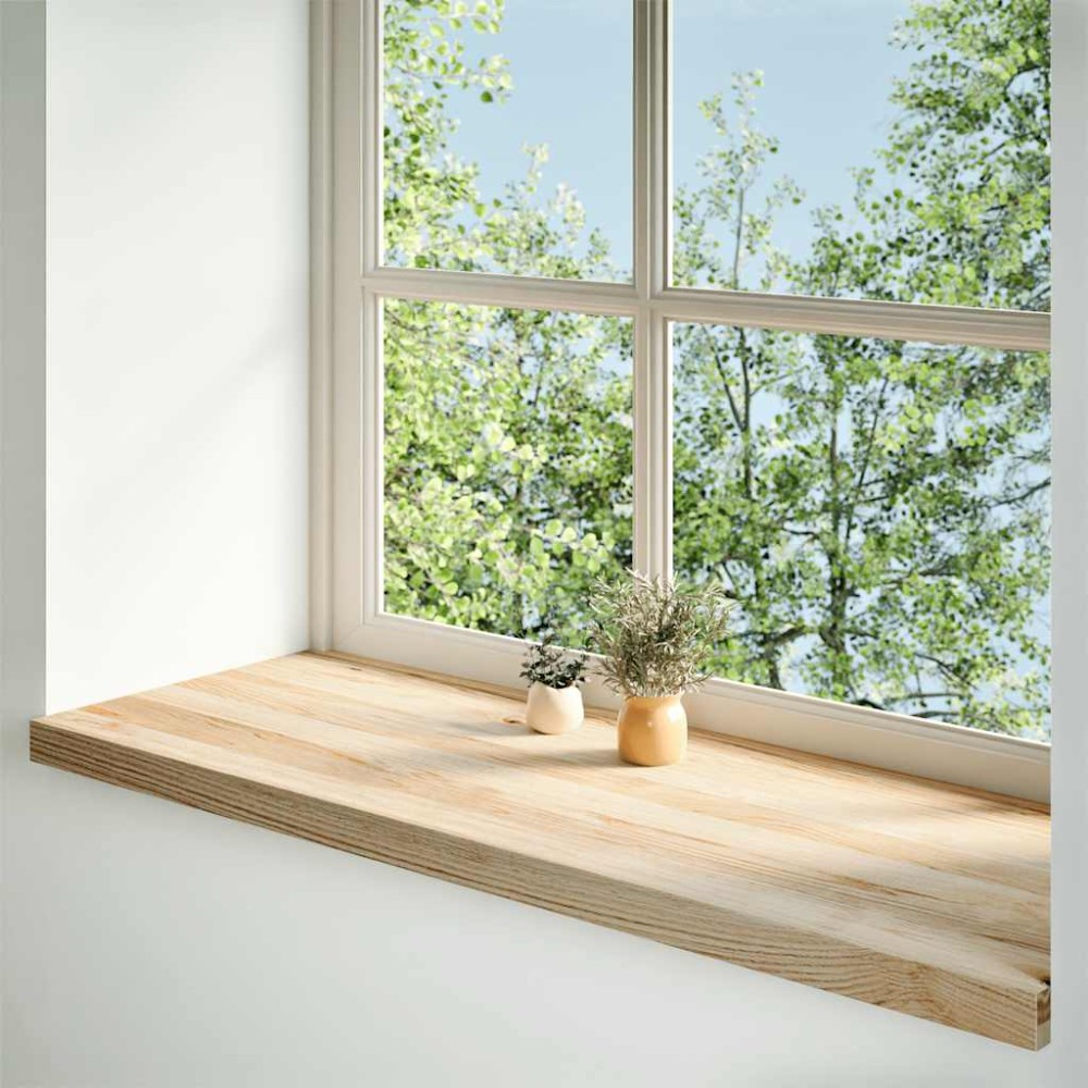 vidaXL Περβάζια παραθύρων 2 τεμ. 110x40x2 εκ. Ακατέργαστο Μασίφ Δρυός
