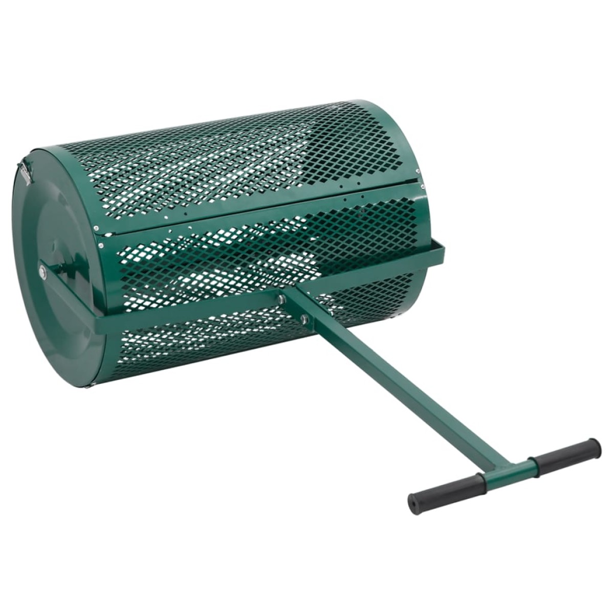 vidaXL Μηχάνημα Διανομής 75L Κομπόστ Ø40 x 60 εκ. Ατσάλινο