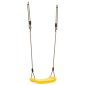 vidaXL Κάθισμα Κούνιας Εξ. Χώρου για Παιδιά Ρυθμιζόμενο Σχοινί Κίτρινο