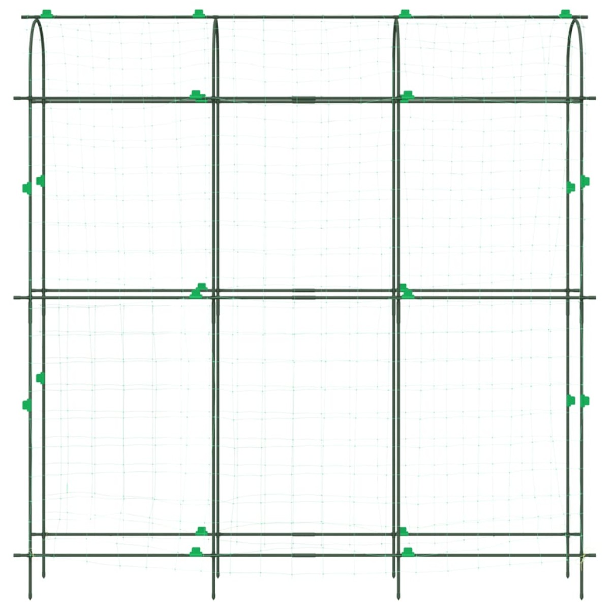 vidaXL Καφασωτό Κήπου Αναρ. Φυτά Πλαίσιο U 181x31x182,5 εκ. Ατσάλι
