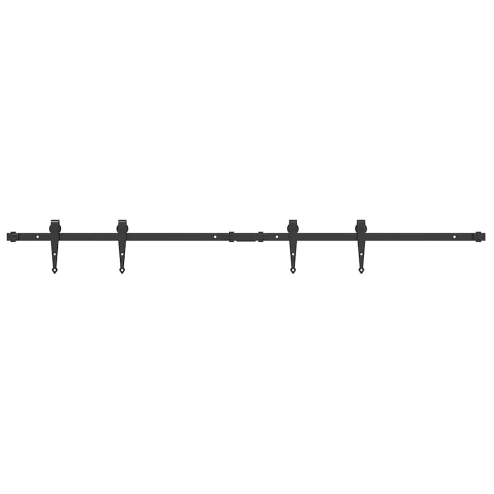 vidaXL Κιτ συρόμενης ντουλάπας 152 cm Ανθρακούχο ατσάλι