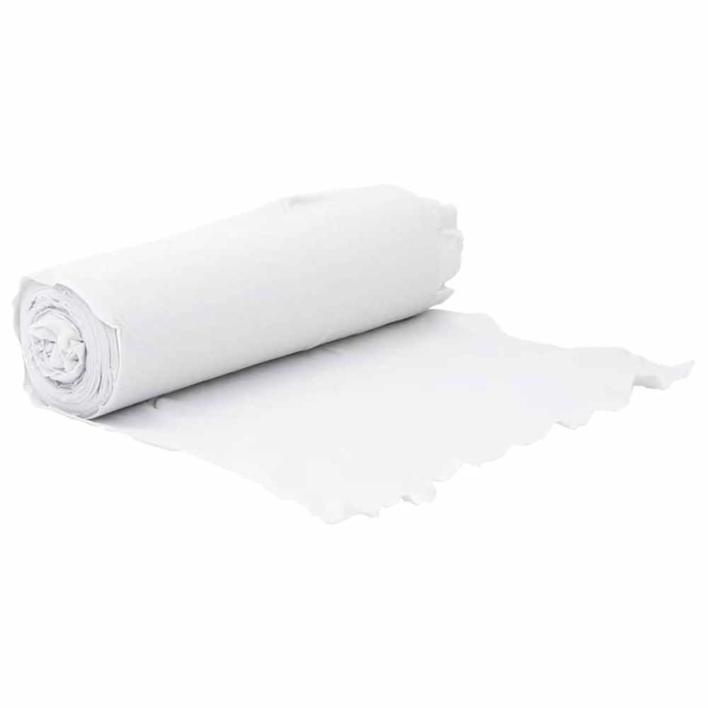 vidaXL Μεμβράνη με Γεωύφασμα Λευκή 1 x 50 μ. Πολυεστερικές Ίνες
