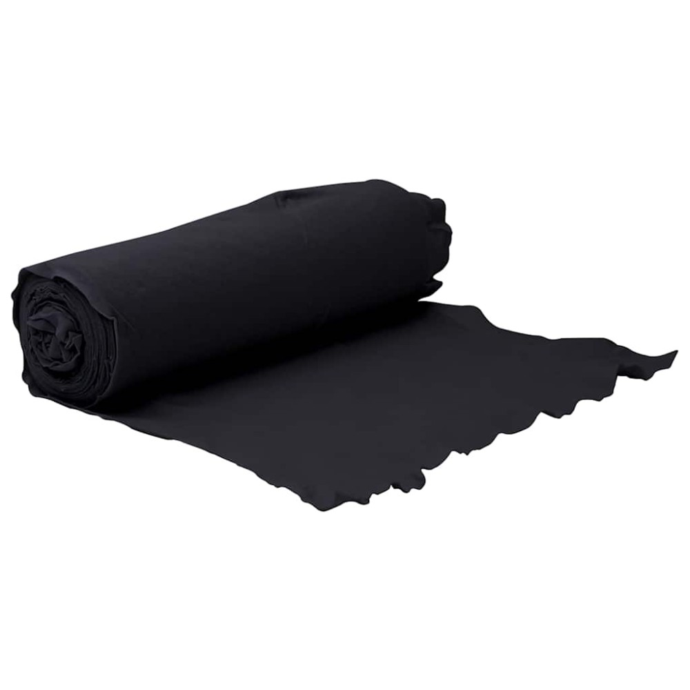 vidaXL Μεμβράνη με Γεωύφασμα Μαύρη 1 x 50 μ. Πολυεστερικές Ίνες