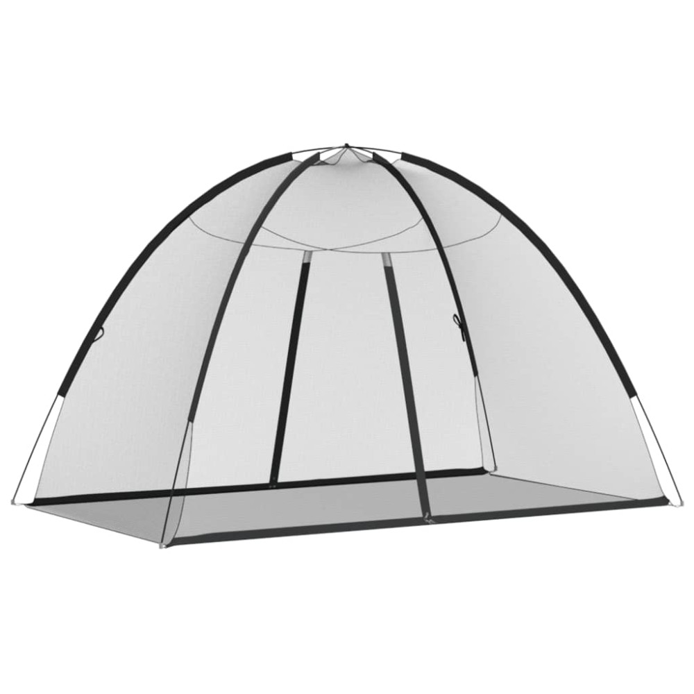 vidaXL Κουνουπιέρα Mongolia με Πόρτες 200Δίχτυ Μαύρη 200x120x130εκ.