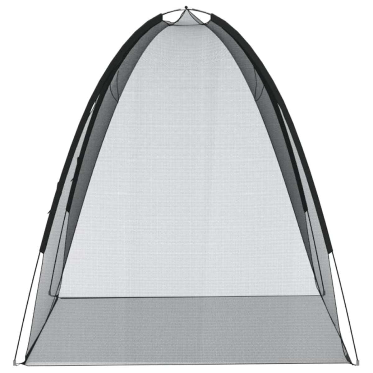 vidaXL Κουνουπιέρα Mongolia με Πόρτες 200Δίχτυ Μαύρη 200x120x130εκ.