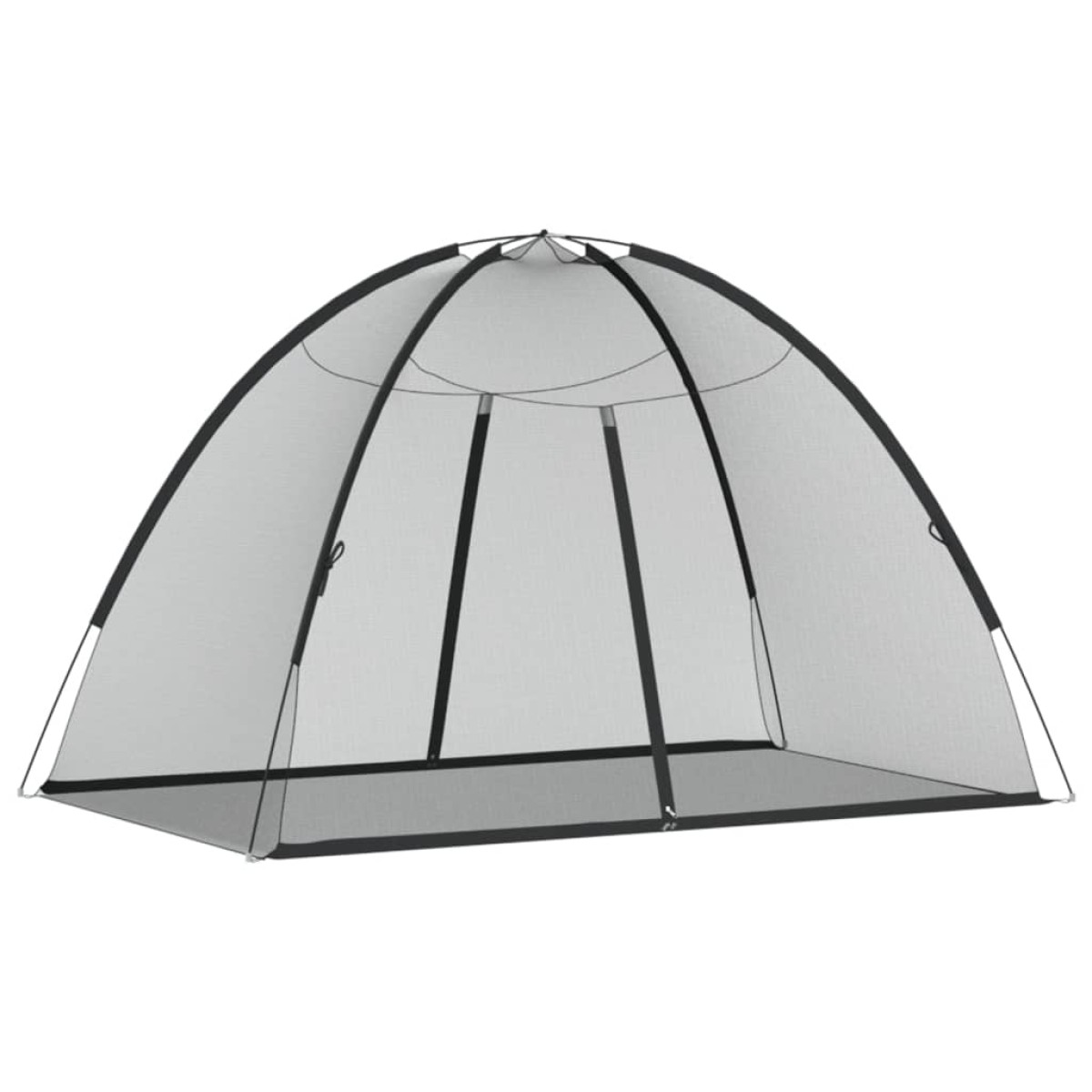 vidaXL Κουνουπιέρα Mongolia με Πόρτες 200Δίχτυ Μαύρη 200x120x130εκ.