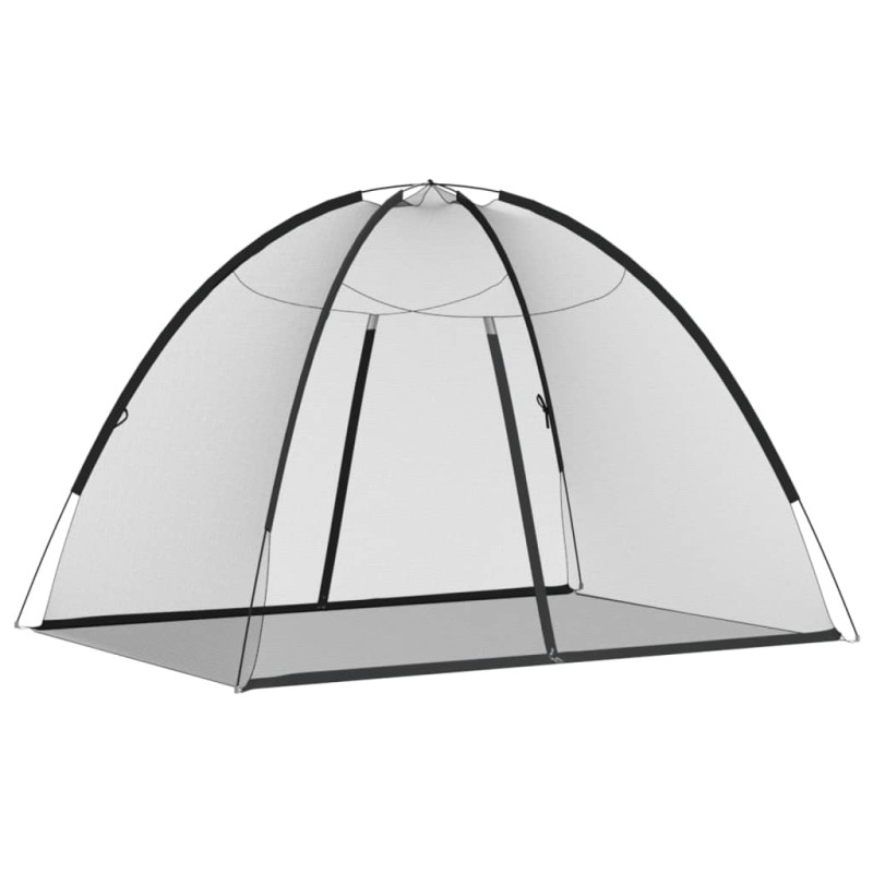 vidaXL Κουνουπιέρα Mongolia με Πόρτες 200Δίχτυ Μαύρη 200x150x140 εκ.