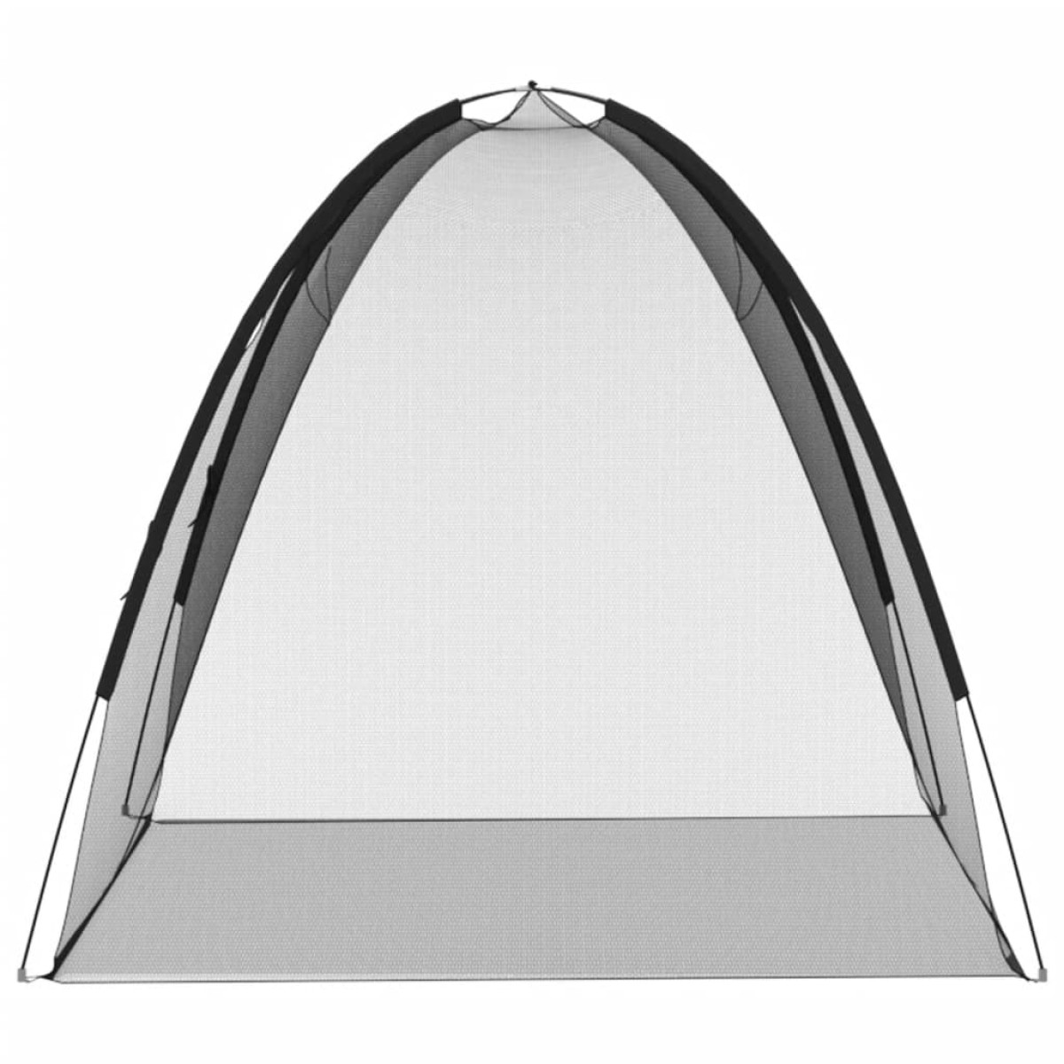 vidaXL Κουνουπιέρα Mongolia με Πόρτες 200Δίχτυ Μαύρη 200x150x140 εκ.