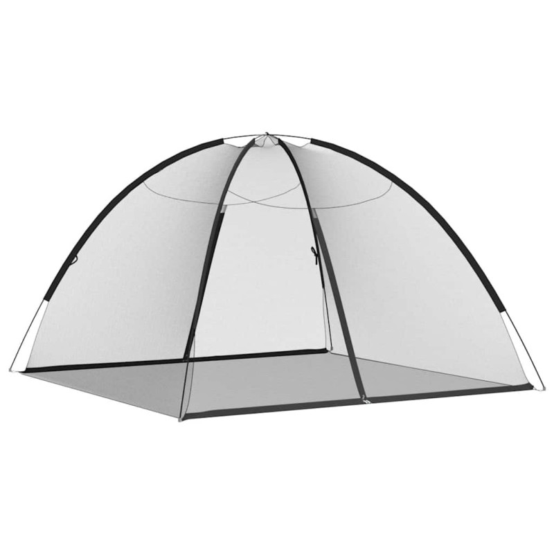 vidaXL Κουνουπιέρα Mongolia με Πόρτες 200Δίχτυ Μαύρη 200x200x135 εκ.