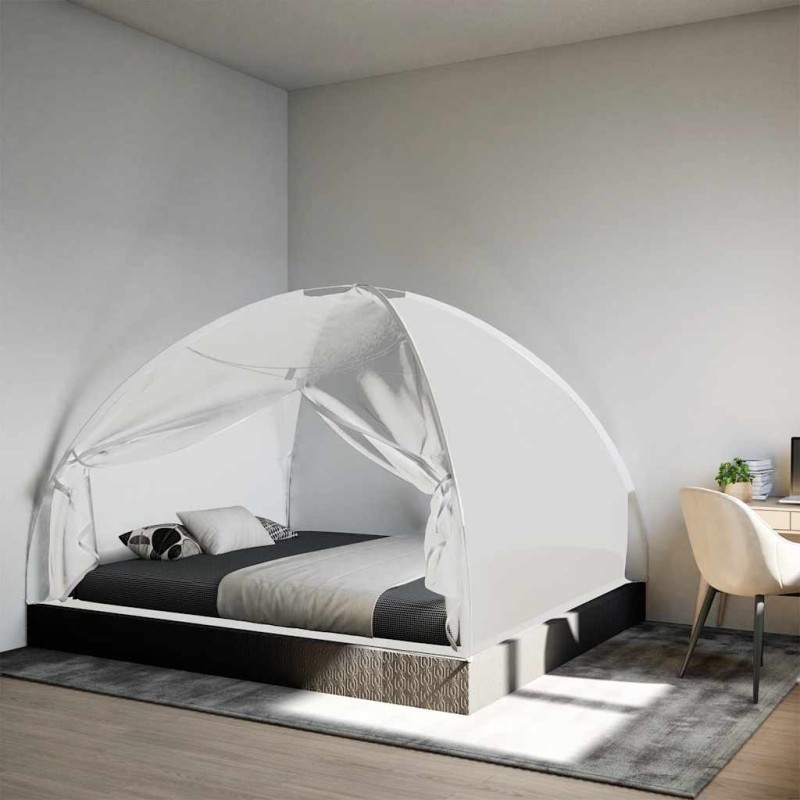 vidaXL Κουνουπιέρα Mongolia με Πόρτες 200 Δίχτυ Λευκό 200x180x135 εκ.