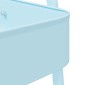 vidaXL Τρόλεϊ αποθήκευσης 3 Επίπεδα Μπλε 42x41,5x77 εκ. Ατσάλι