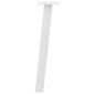 vidaXL Πόδια Τραπεζιού Σαλονιού 4 τεμ. Λευκά 30 εκ. Ατσάλινο