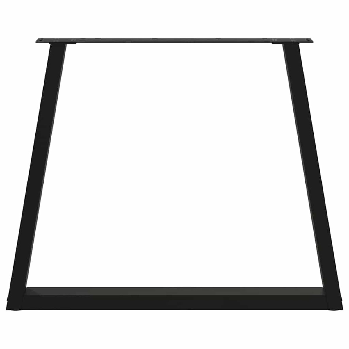 vidaXL Πόδια Τραπεζαρίας Σχήματος V 2 τεμ. Μαύρο 70x(72-73,3) εκ. Ατσάλι