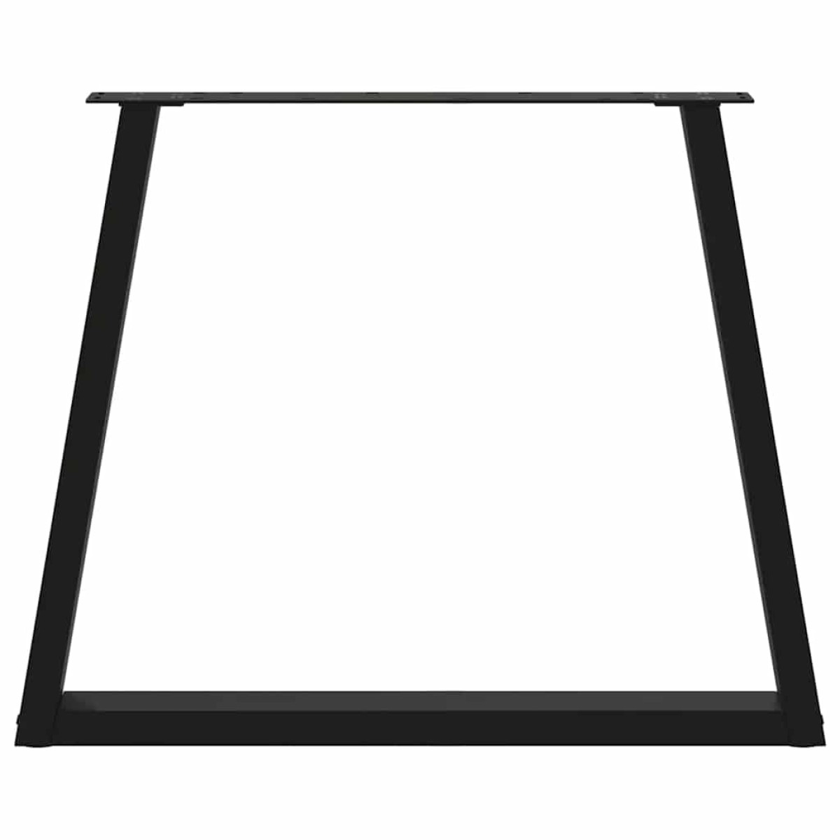 vidaXL Πόδια Τραπεζαρίας Σχήματος V 2 τεμ. Μαύρο 80x(72-73,3) εκ. Ατσάλι