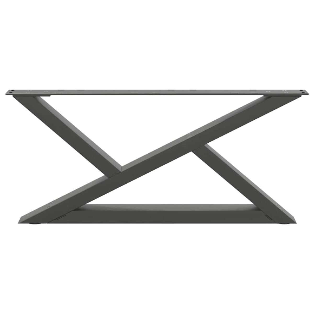 vidaXL Πόδια Τραπεζιού Σαλονιού 2 τεμ. Ανθρακί 70x(30-31,3) εκ. Ατσάλι