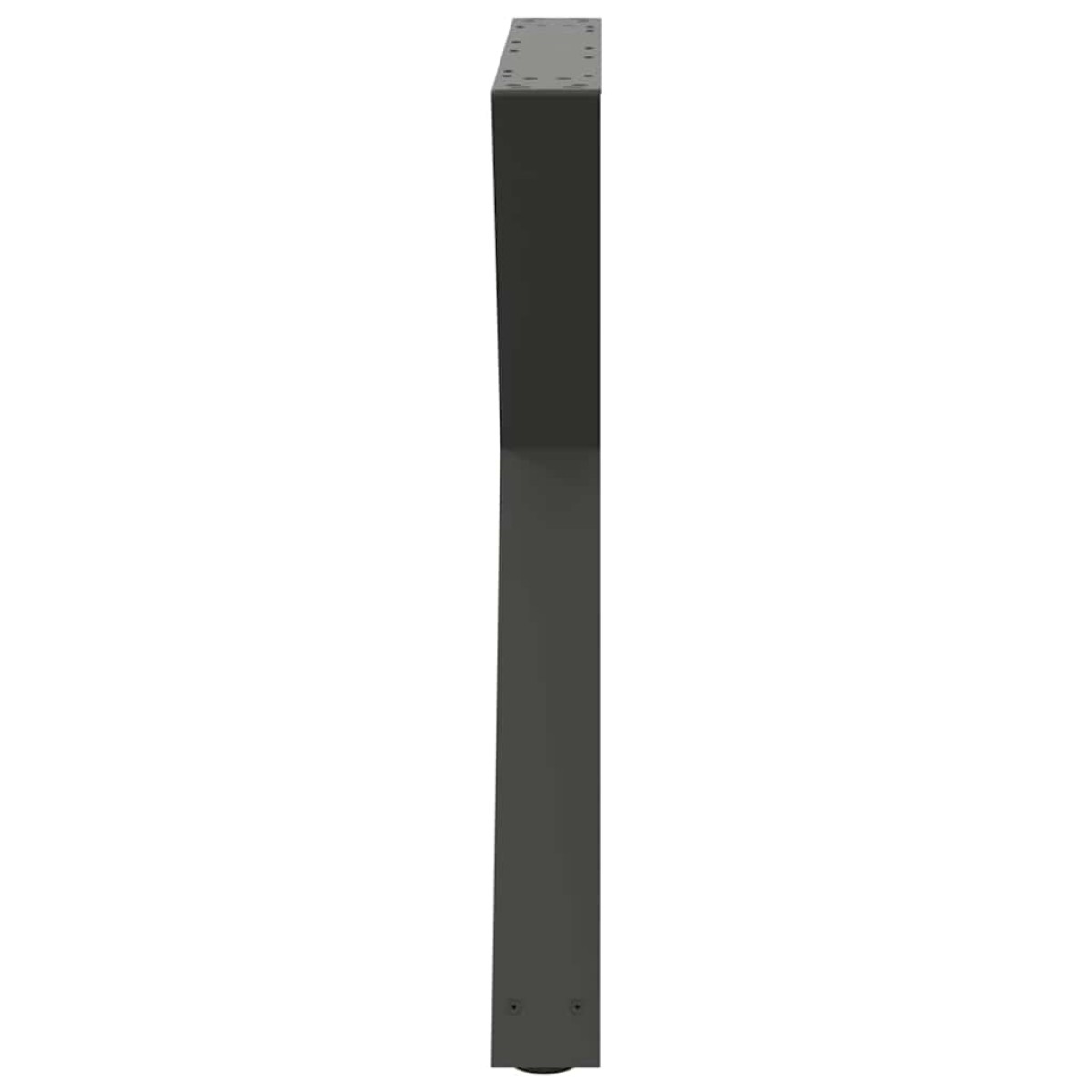 vidaXL Πόδια Τραπεζαρίας 2 τεμ. Ανθρακί 70x(72-73,3) εκ. Ατσάλι