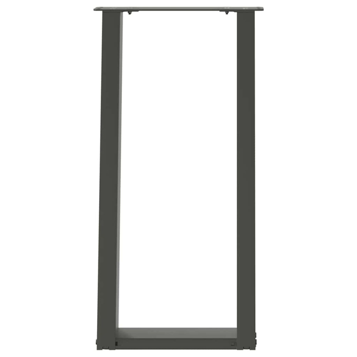vidaXL Πόδια Κονσόλας 2 τεμ. σε σχήμα U, Ανθρακί 28x(72-73) εκ. από Ατσάλι