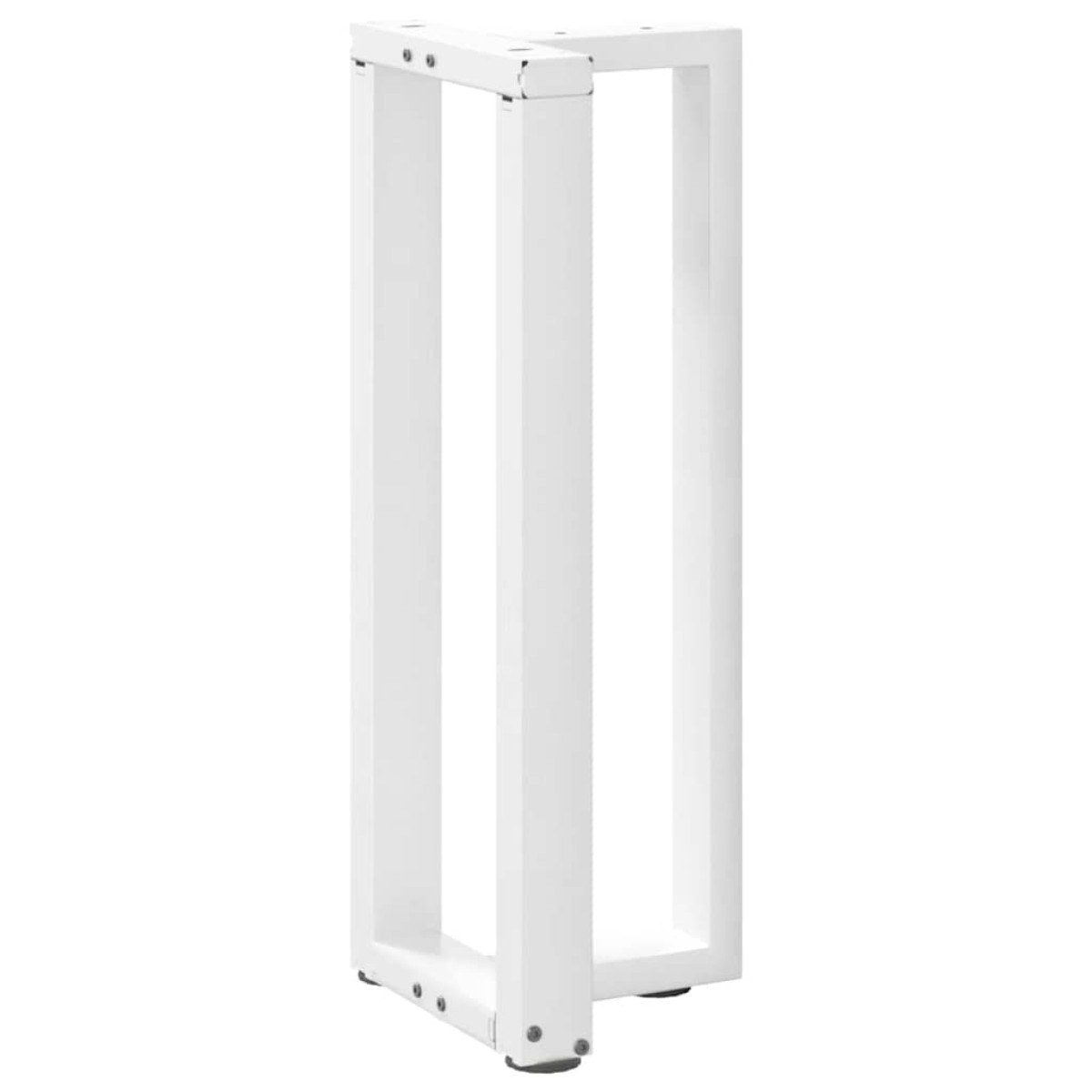 vidaXL Πόδια Κονσόλας σε Σχήμα Τ, 2 τεμ. Λευκά 38x25x(72-73) εκ. Ατσάλι