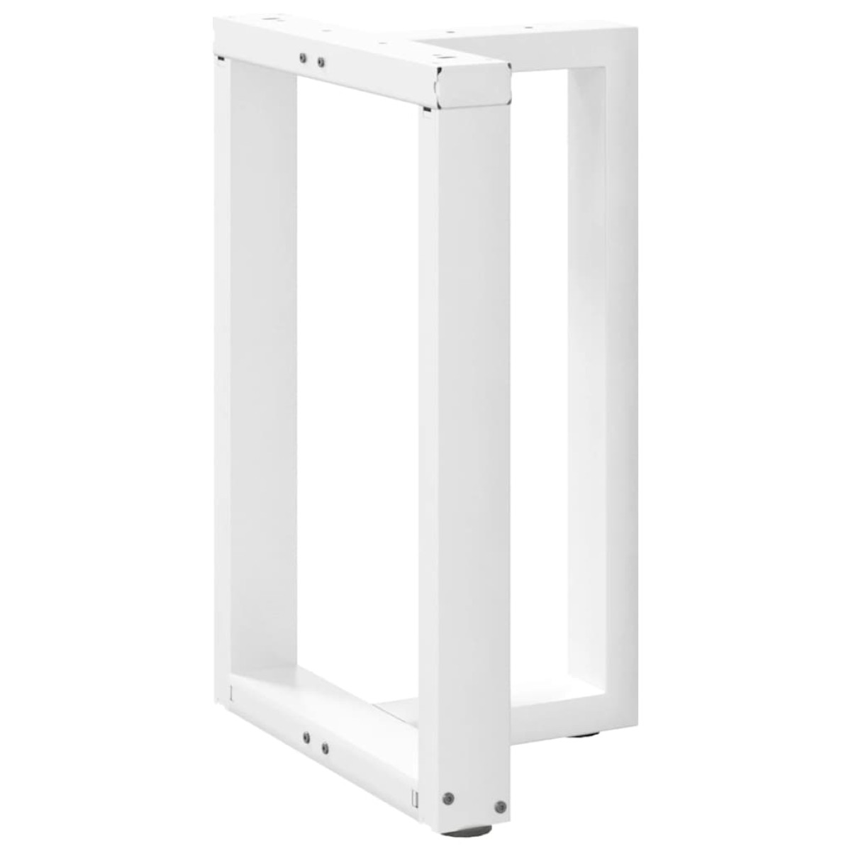vidaXL Πόδια Τραπεζαρίας σε Σχήμα Τ, 2 τεμ. Λευκά 60x35x(72-73) εκ. Ατσάλι
