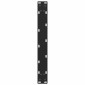 vidaXL Πόδια Σαλονιού 2 τεμ. Μαύρα 60x(42-43) εκ. Ατσάλι