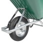 vidaXL Καροτσάκι πράσινο 90 L 150 kg από γαλβανισμένο χάλυβα πλαστικό