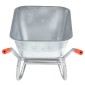 vidaXL Καροτσάκι 90 L 150 kg από γαλβανισμένο χάλυβα πλαστικό