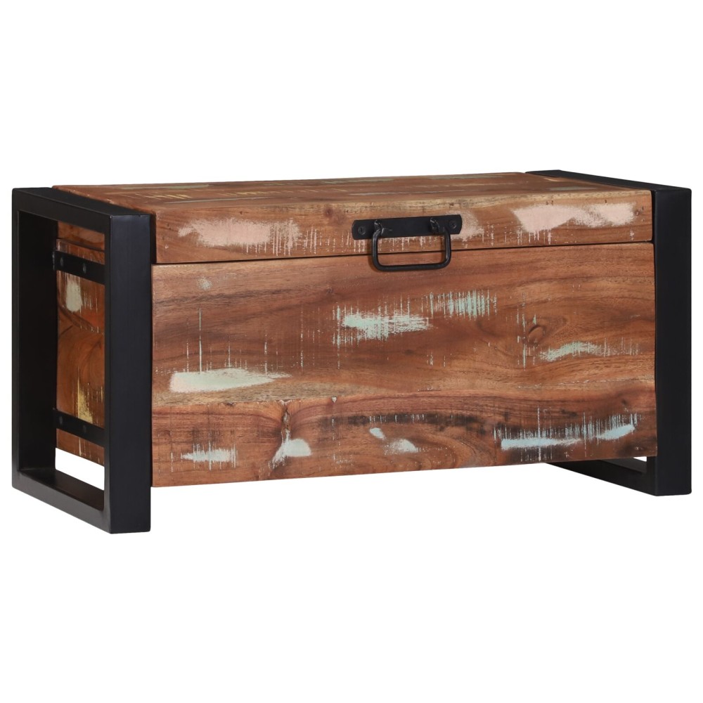 vidaXL Κουτιά Αποθήκευσης 60x30x30cm από Στερεό Ανακυκλωμένο Ξύλο και Μέταλλο